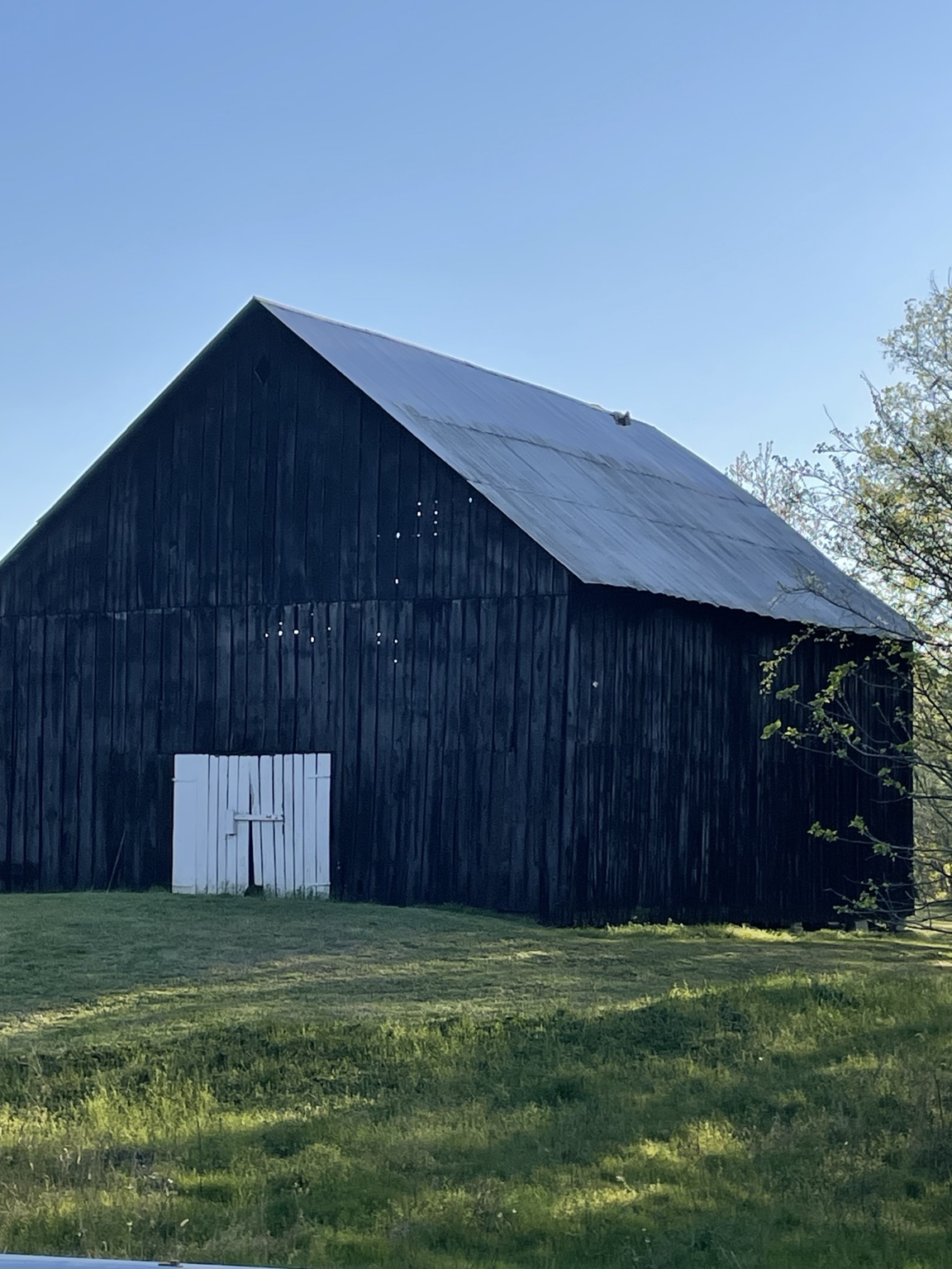 Barn before demolition work